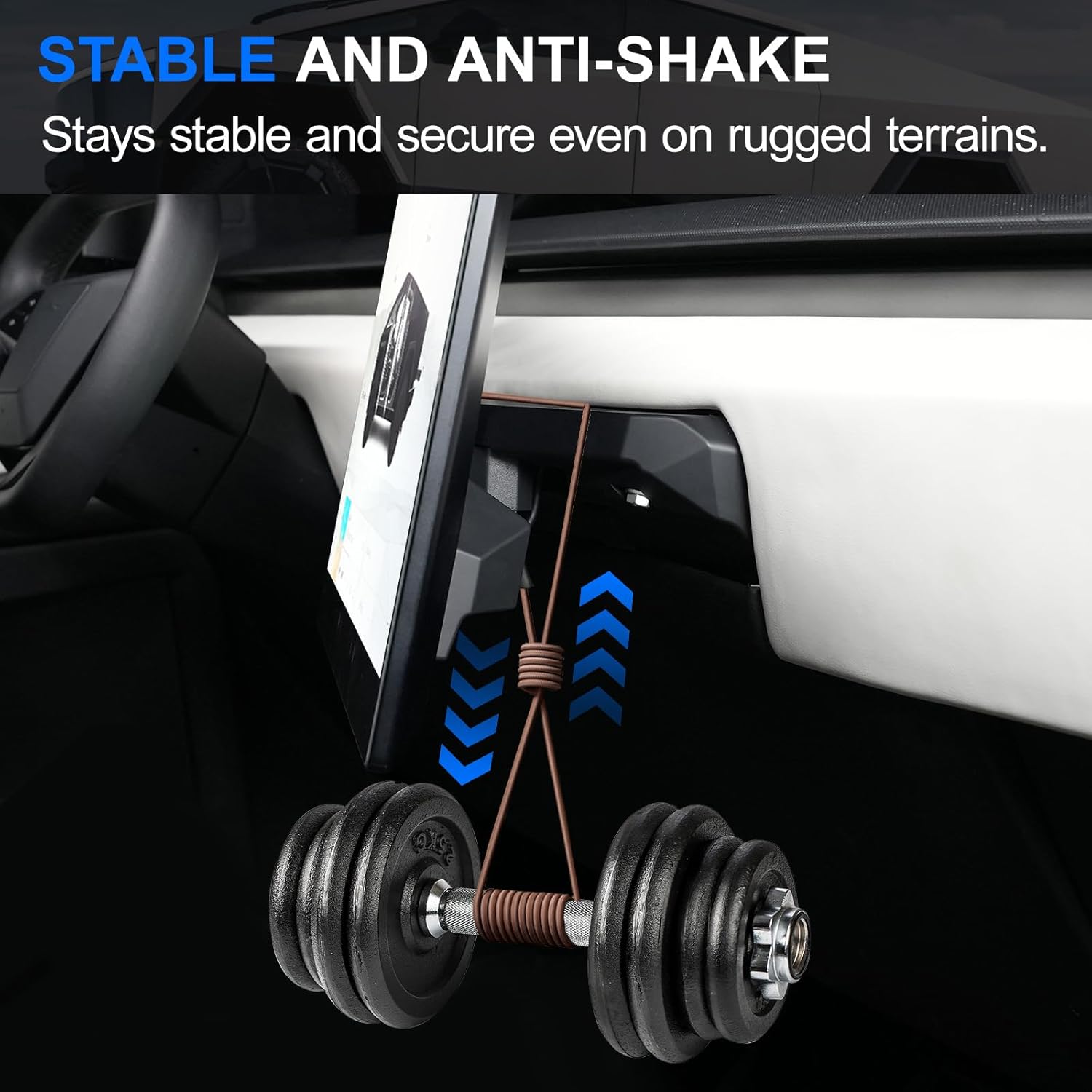 ELECFRESH Screen Swivel Mount Fit for Tesla Cybertruck, Screen Rotating Bracket (A)