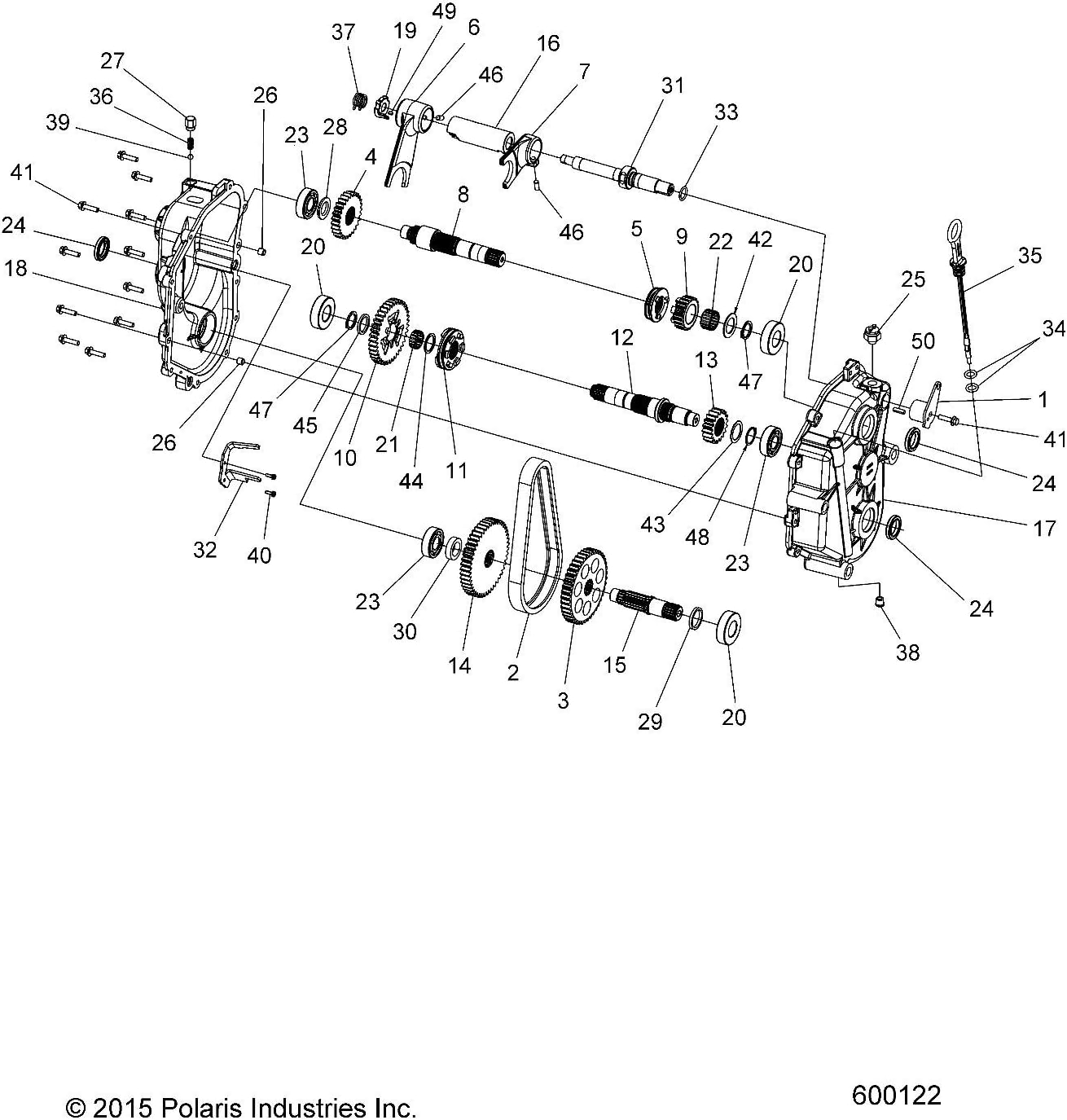 Polaris Detent Shifter Spring, Genuine OEM Part 7041483, Qty 1