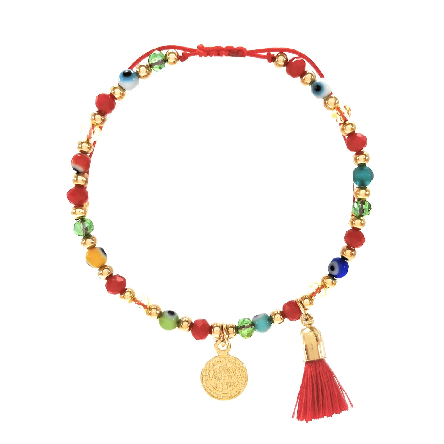 Evil Eye Bracelet - Protection Bracelet - Tutti Jewelry (Glam Red)