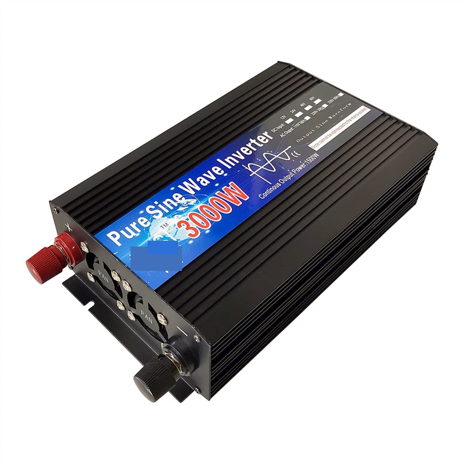 Przetwornica Napięcia, Czysta fala sinusoidalna falownik 12V 24V 220 3000W 4000W moc samochodowy Micro Inversor napięcie konwerter energii słonecznej DIY(3000w,12V_50HZ_UPGRADE)