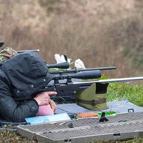 Miniatura 4 de Twod - Bolsas de descanso para tiro al aire libre  Soporte de banco deportivo objetivo con soporte frontal y trasero para bolsa de arena para
