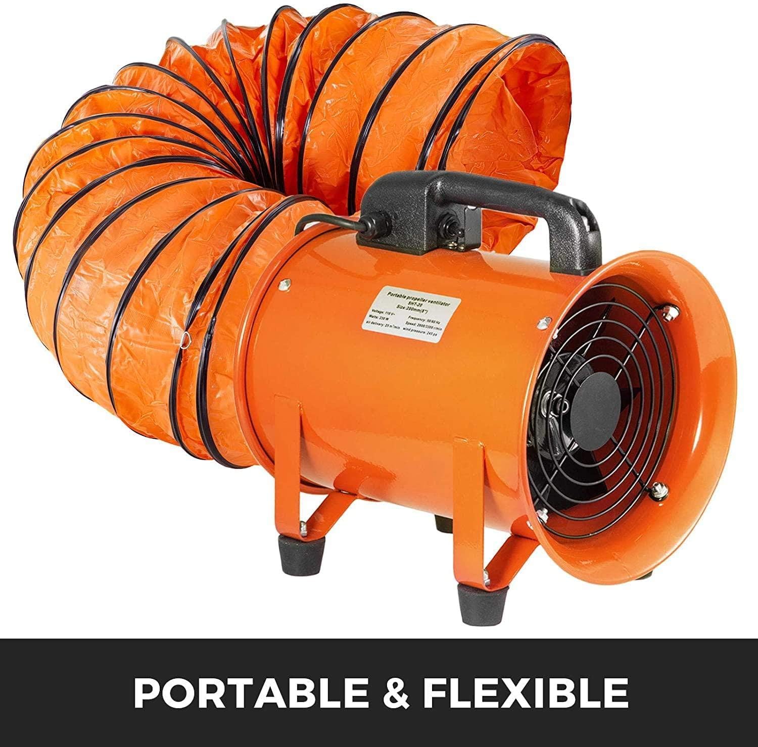 Manguera de transporte de aire, longitud de 5 m/10 m, manguera de aire caliente, manguera de ventilación de PVC de -15 ℃ ~ 80 ℃, diámetro de la manguera de ventilación 200/300/400/500/600 mm, diámetro