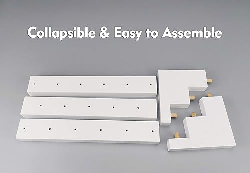 Miniatura 7 de Soporte elevador de exhibición para tartas, soporte para paletas de madera de 3 niveles, soporte de ventosa de 17 agujeros para mesa de postres de