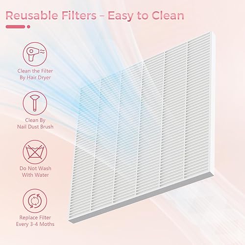 Miniatura 6 de Colector de polvo de uñas para técnicas de uñas, compacto y silencioso, colector de polvo con filtro reutilizable, potente máquina de succión de