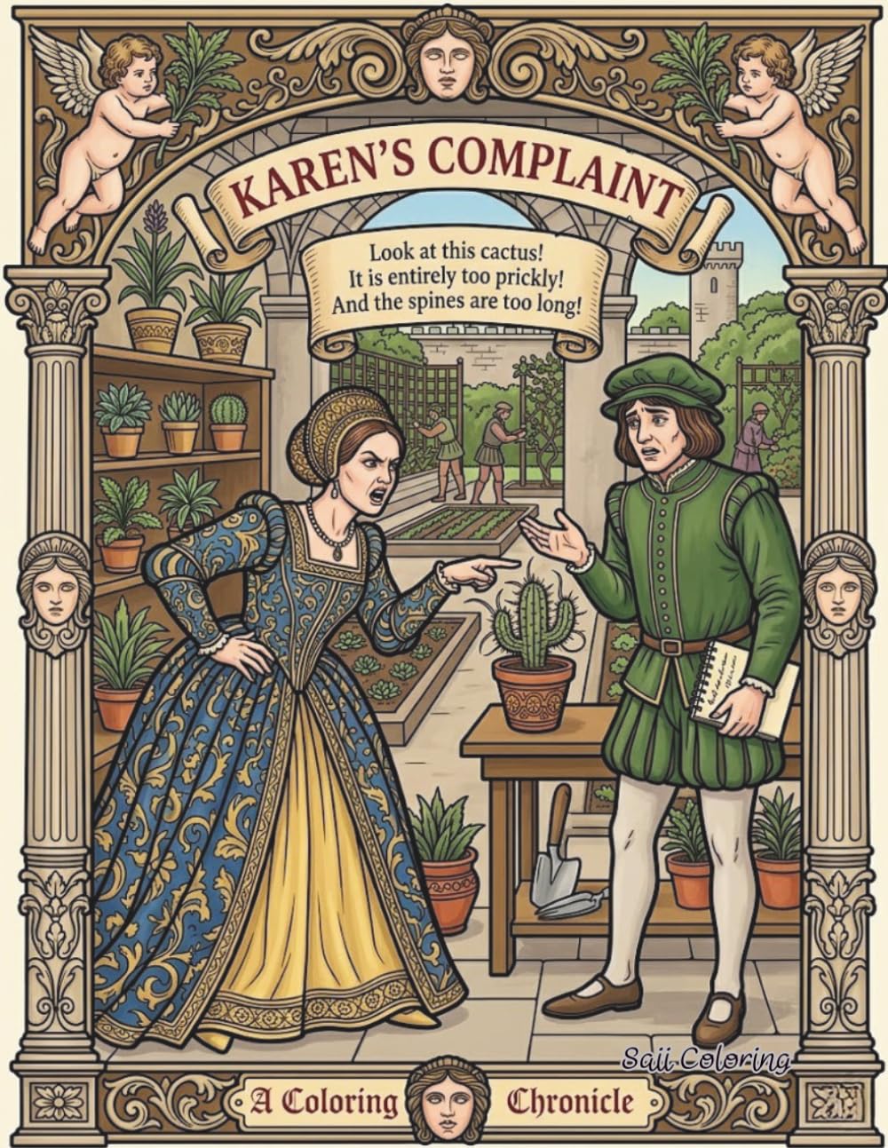 Karen’s Complaint: A Hilarious Sarcastic Coloring Book for Adults: Relieve Stress with Funny Meltdowns, Relatable Rants, and Prickly Situations | A Satirical Gag Gift for Women and Men