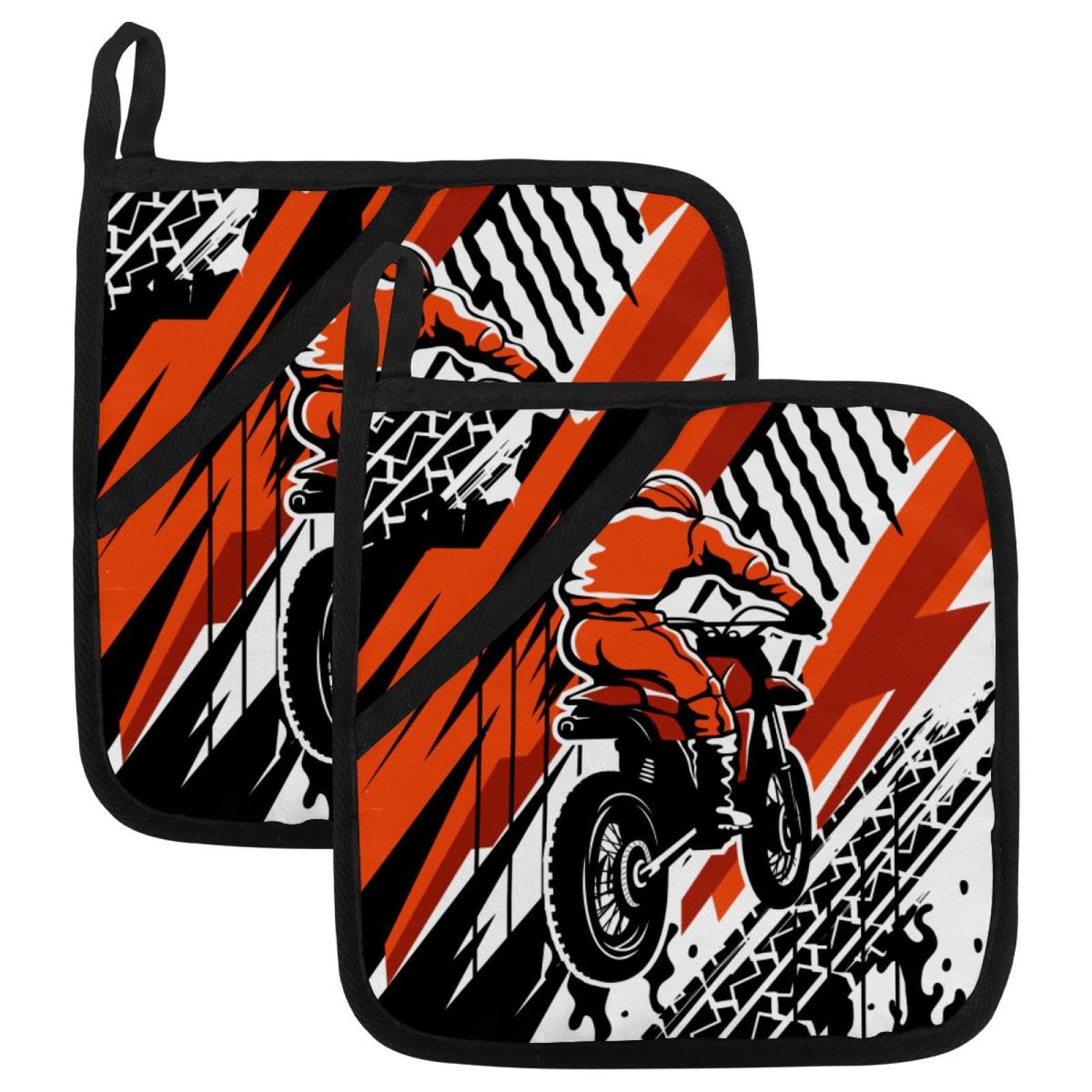 Maniques Grunge isolantes lot de 2 pour ne plus jamais se brûler au four