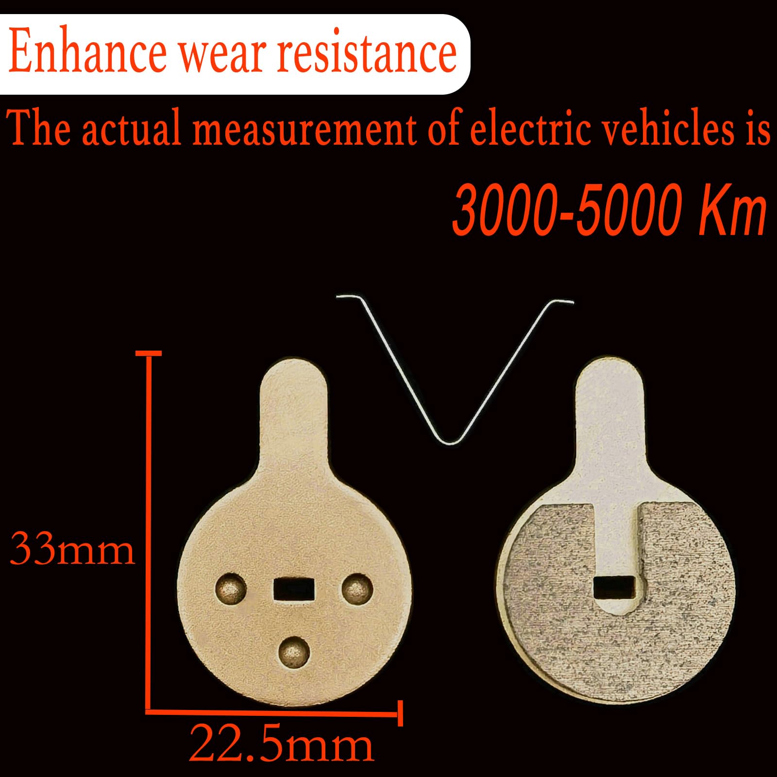 LANXUANR Bicycle electric scooter disc brake pads, for BB8, Novela, Yinxing, Bolids, Forevir, etc, LE21-E, LE21-E - Image 2