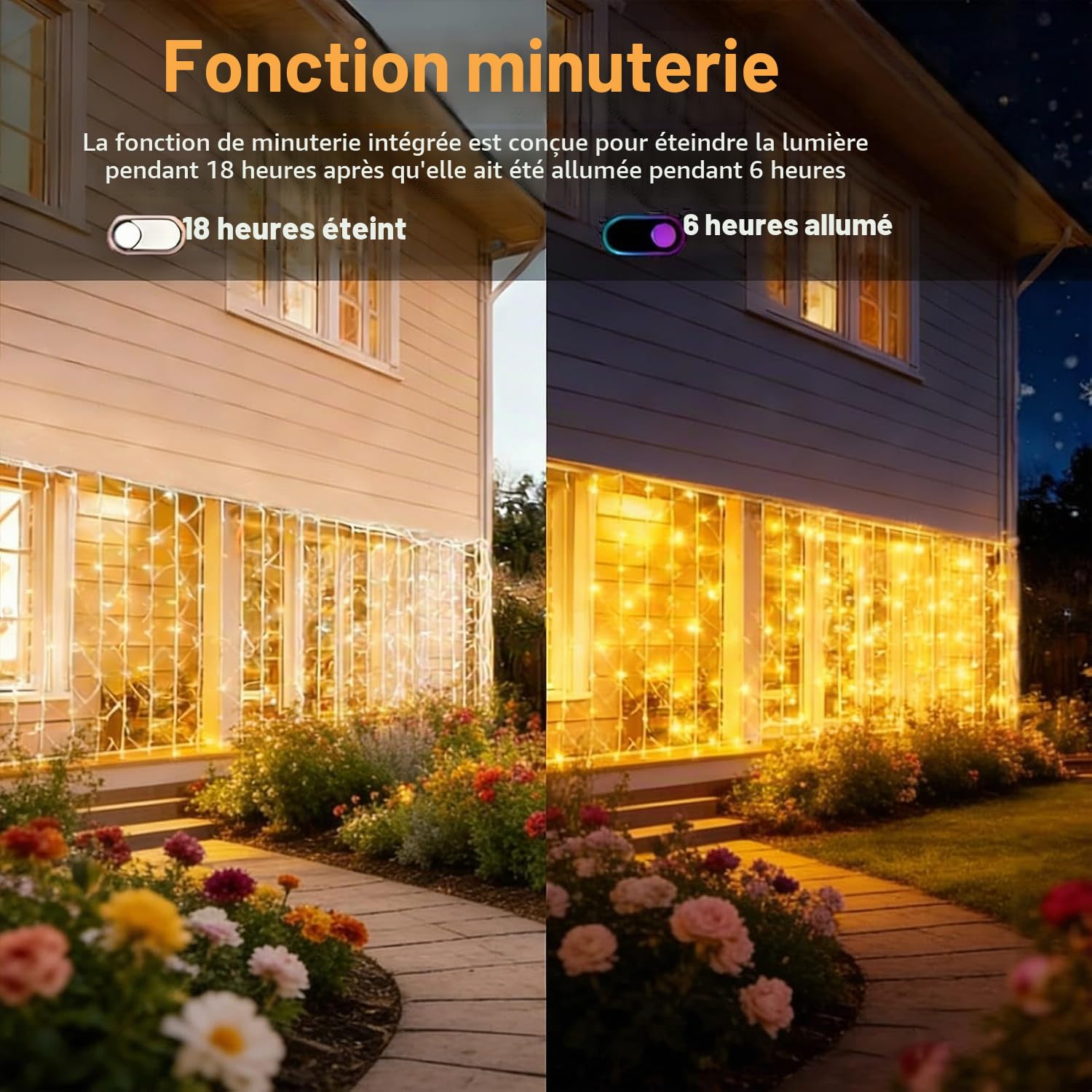 Cozymeow 2 Pièces Filet Lumineux Extérieur 3x2M 200 LED Guirlande Lumineuse | 8 Modes, Prise, Minuterie, Étanche, Noël Lumiere Exterieur Terrasse Jardin Balcon Décoration Mariage Buisson, Blanc Chaud