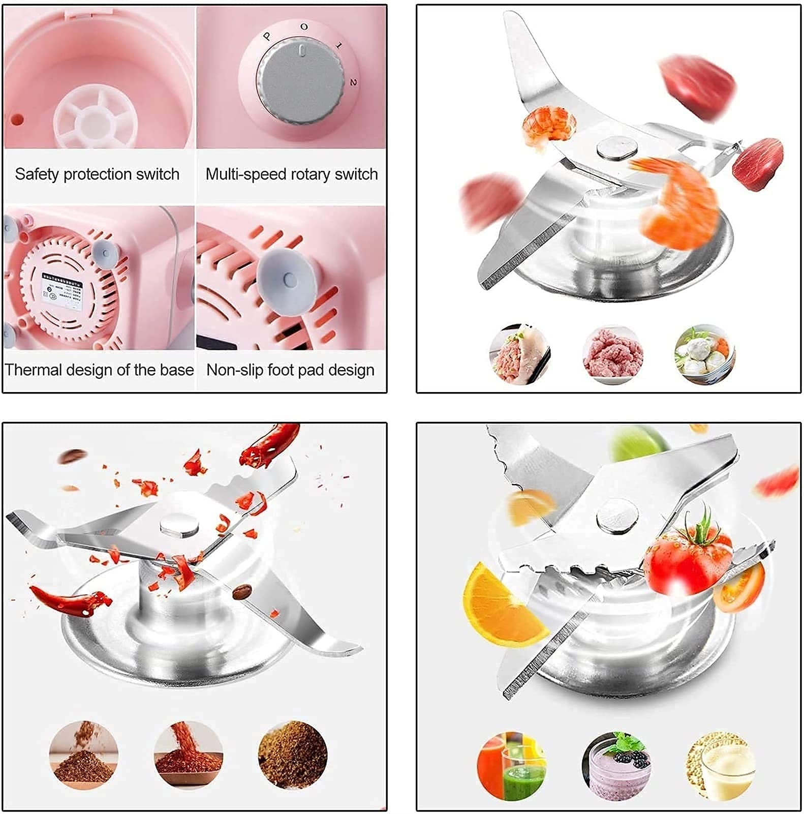 MIIKHI Juicer Machines,Slow Masticating Juicer with Ceramic Auger,Anti-drip Mouth,Cold Press Juicer for Fruits and Vegetables Juice