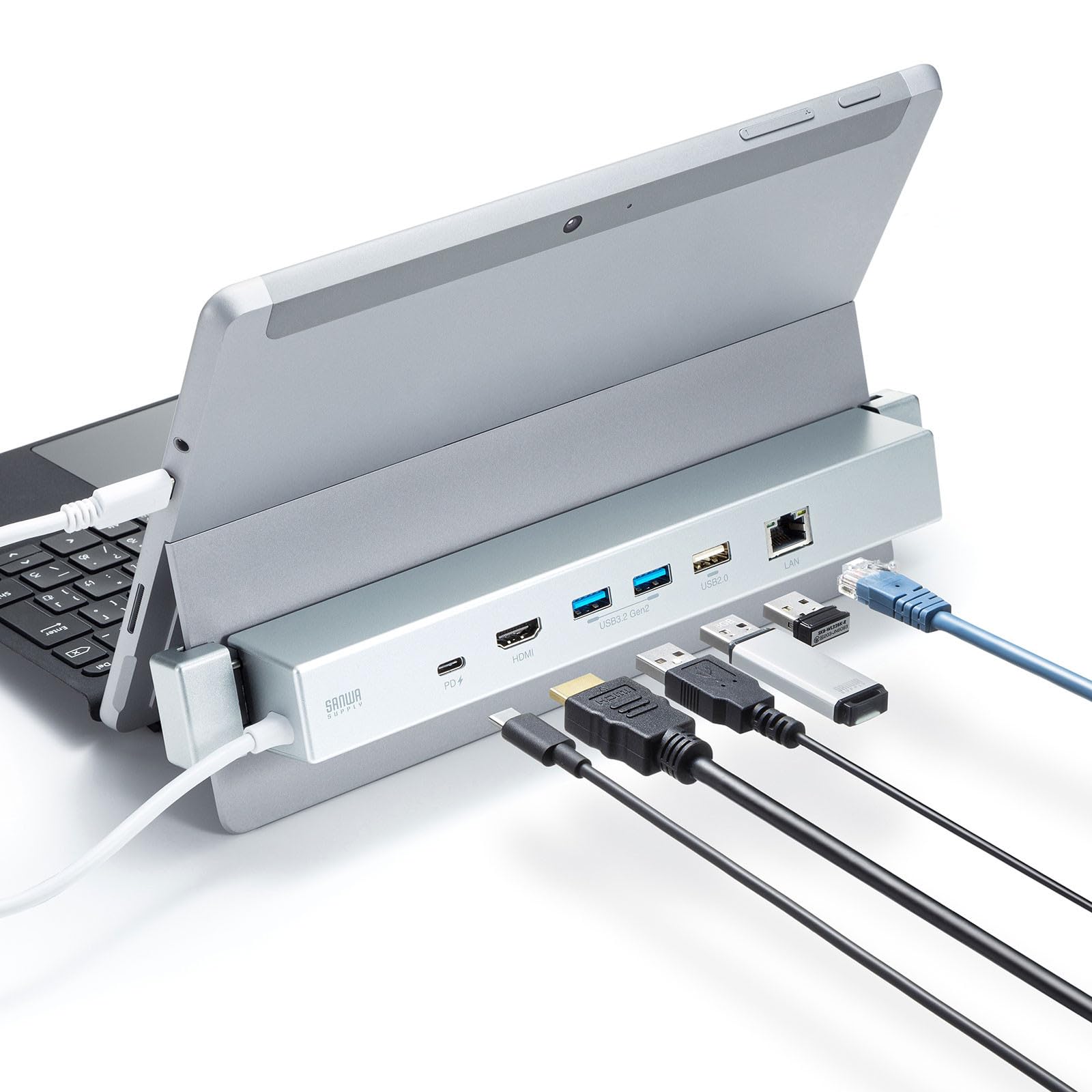 Amazon.co.jp: サンワサプライ Surface用ドッキングステーション USB 