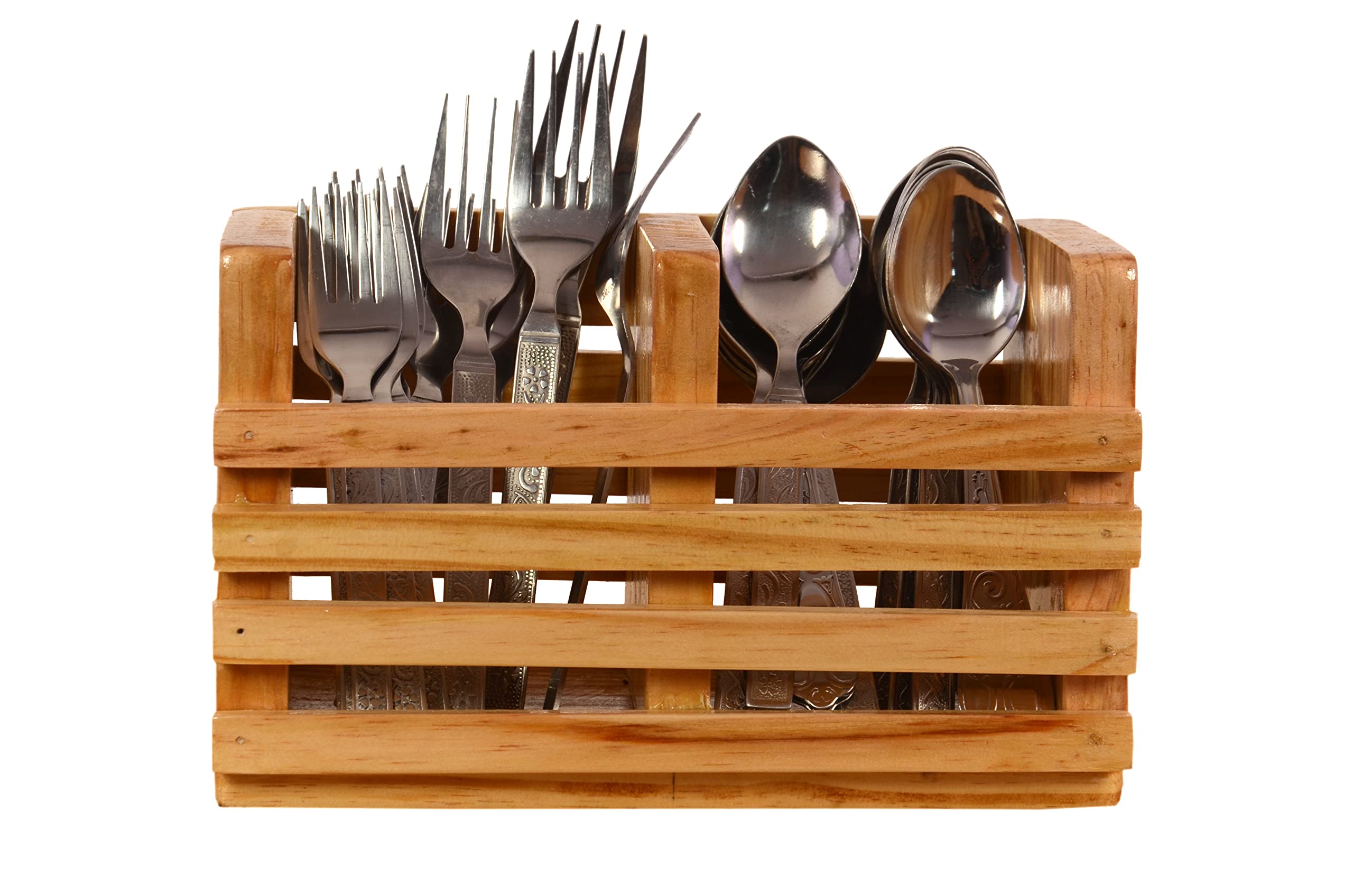 Sakshi Enterprises Wooden Cutlery Holder/Spoon Holder/Pen Stand/Spoon Stand Wooden Cutlery Set