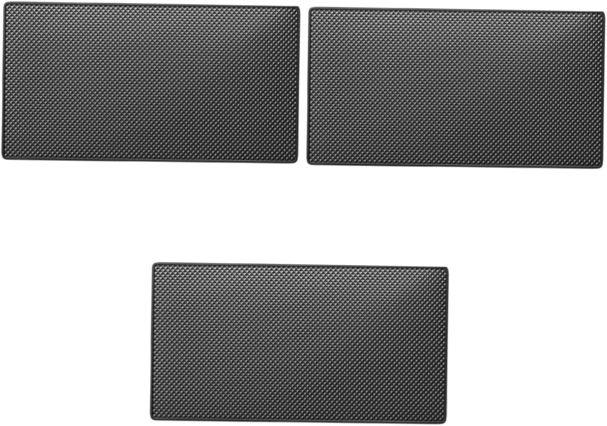 3pcs Dashboard Mat Non-Slip Sticky Phone Holder Pad for Car Dashboard Accessory Strong Adhesive High-Temperature Resistant for Phones Sunglasses Keys