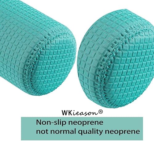 Miniatura 3 de WKieason - Funda de neopreno de boca ancha para tarros de masón, de 16 a 24 onzas (24 onzasverdegrisnaranja)