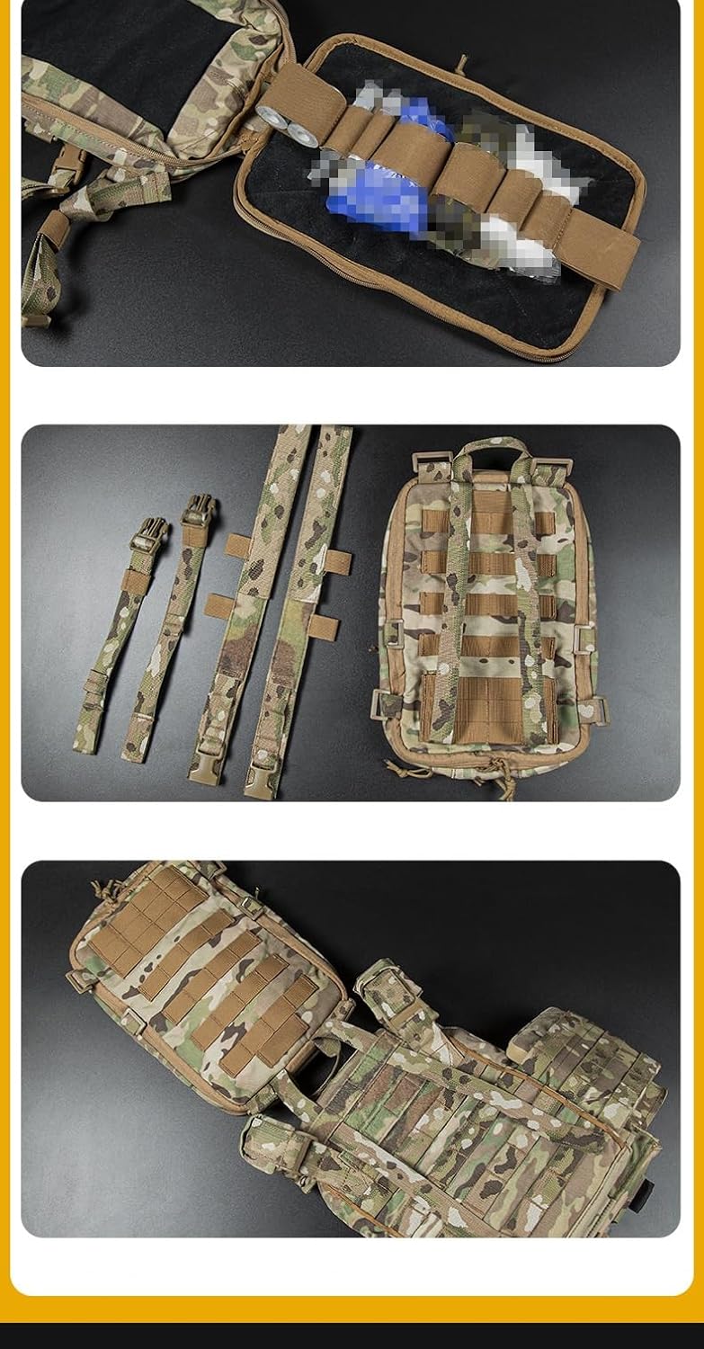 Flatpack Tactical Backpack Army 3 Day Pack MOLLE Utility Rucksack Travel Bag