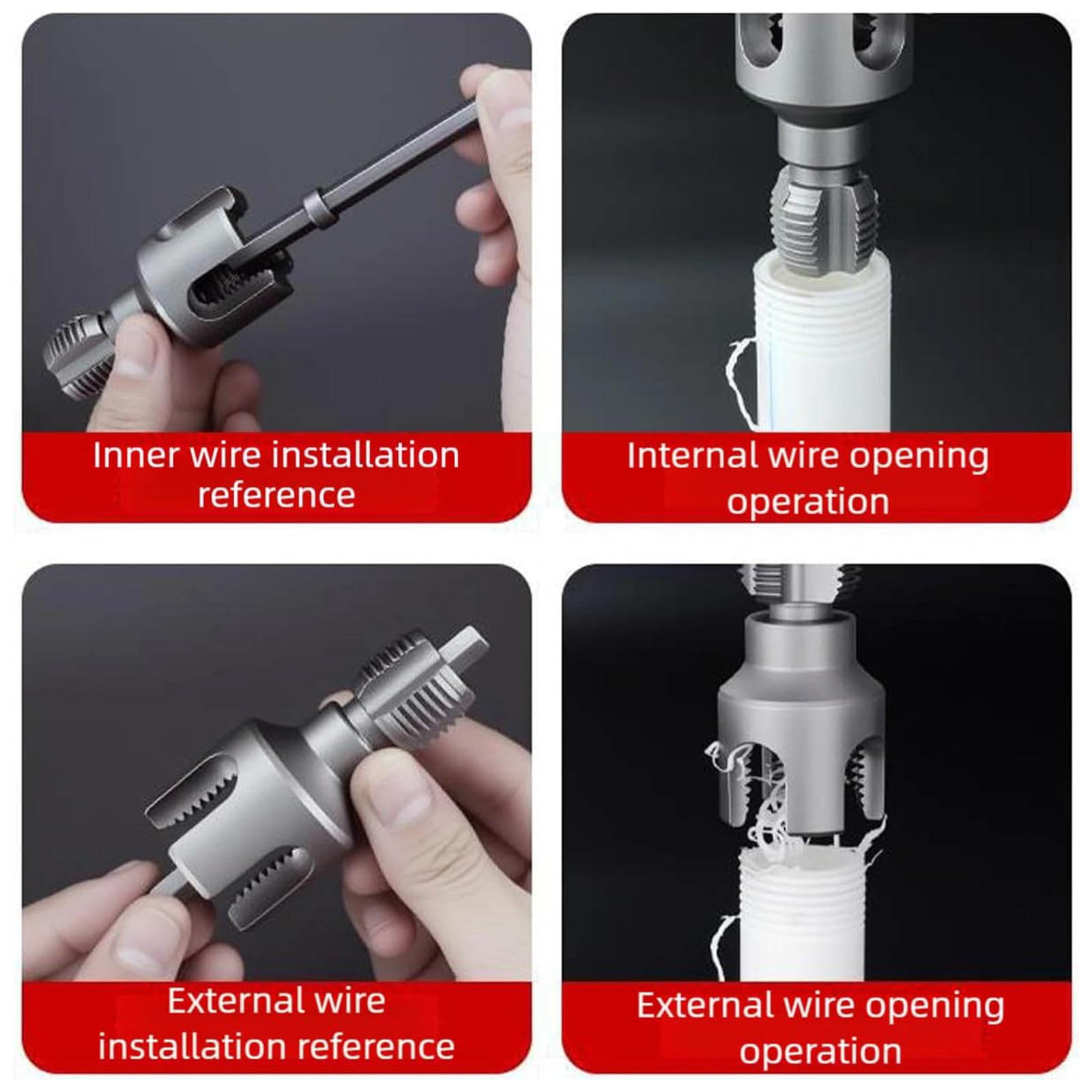 Integrated Internal & External Pipe Threading Tool, Pipe Thread Cutting ...