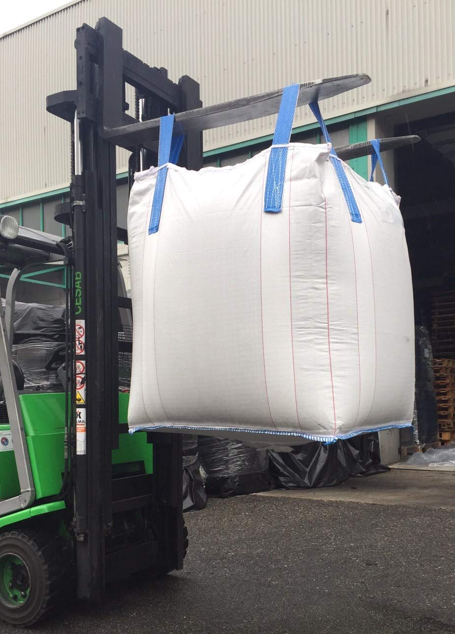 FERRPACK Big Bags 10 PZ Sacconi Big Bags Nuovo Misure 90x90h120 CmPortata 1500 kg per Trasporto Vari Materiali