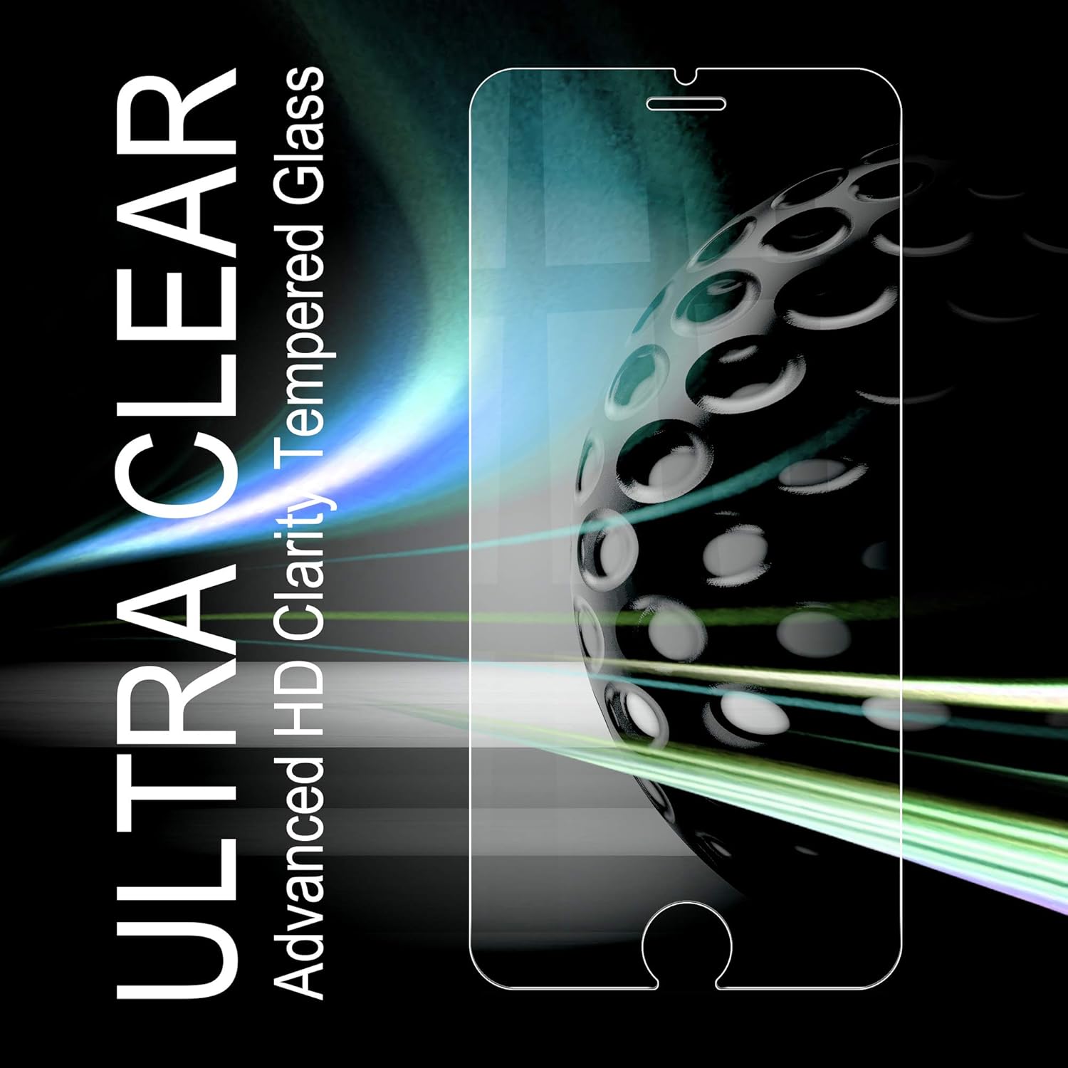 Arae Screen Protector for iPhone 6 / iPhone 6s / iPhone 7 / iPhone 8 , HD Tempered Glass Anti Scratch Work with Most Case, 4.7 inch, 3 Pack : Cell Phones & Accessories