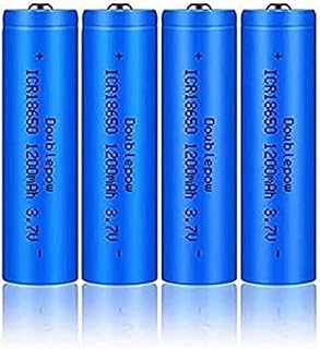 Ba, Li-ion Ba 3.7V 1200mAh ICR Ba Button Top Ba for Flashlight, Doorbells, Headlamps, RC Cars Etc,4 Pack
