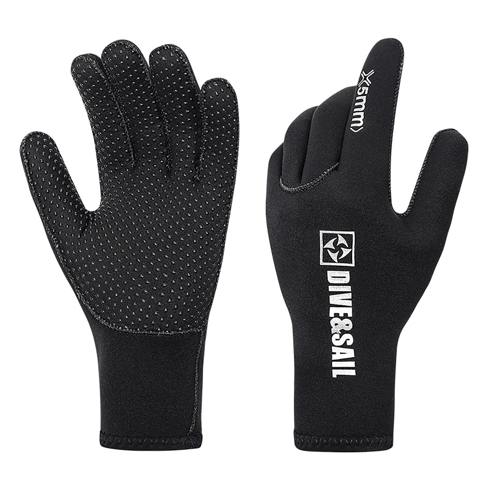 Guantes de Buceo Neopreno Resistente al Agua con Cinco Dedos Antideslizantes Térmicos Elásticos para Hombre Mujer Adecuados para Buceo Kayak Surf