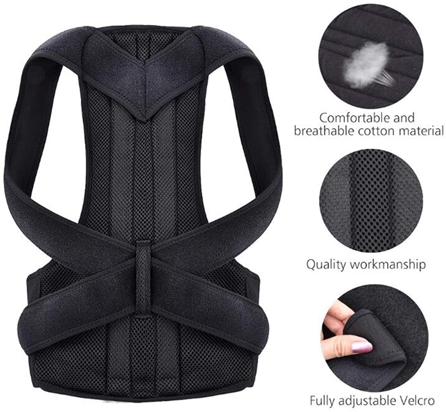 Correo Lumbar Ajustable de atención de Cuidado de la de de Columna ES (Gris M) para Adultos (Gris M)