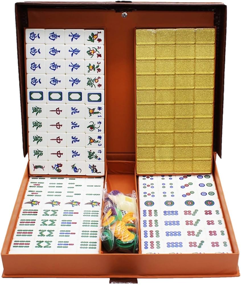 Amazon | 156Pcstiles / Setシンガポールマレーシア麻雀37Mm猫、マウス