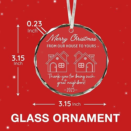 Miniatura 3 de Impresionante adorno para vecinos y amigos, único, el mejor regalo para la temporada de vacaciones, adecuado para expresar agradecimiento, adornos