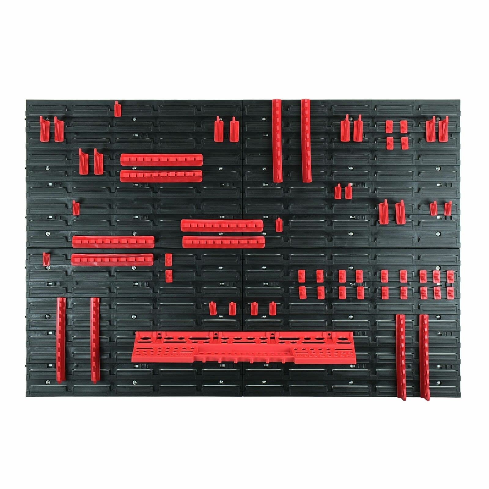 65-częściowy zestaw ścian narzędziowych 1152 x 780 mm ściana warsztatowa regał warsztatowy ściana perforowana z uchwytami na narzędzia do warsztatu, systemu magazynowego, wyposażenie warsztatu,