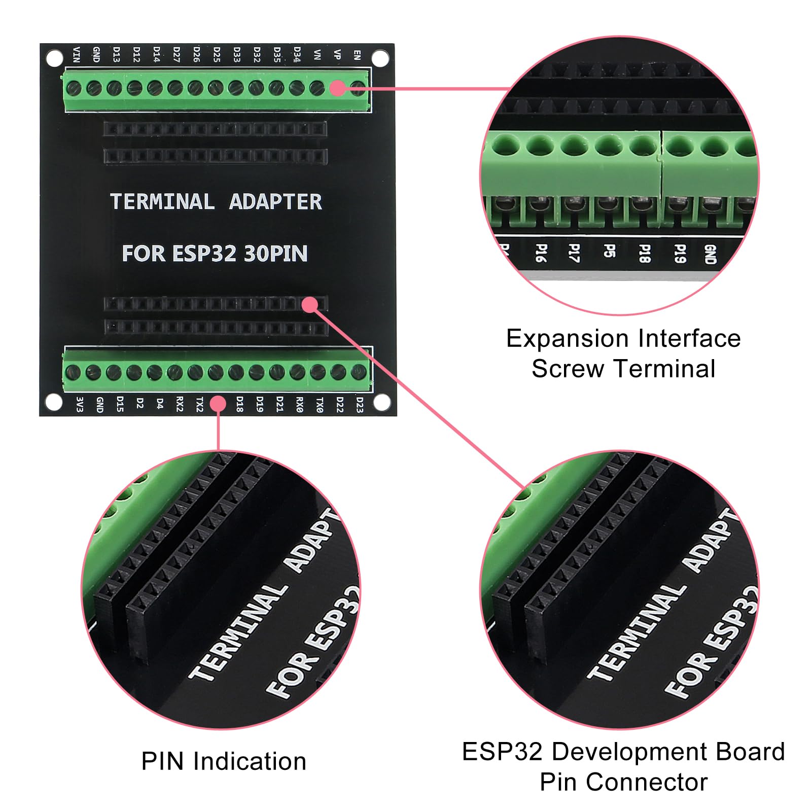 ESP32 BREAKOUT BOARD 38Pin GPIO 1in2 ESP32S ESP32 Development ESP-WROOM - View #5
