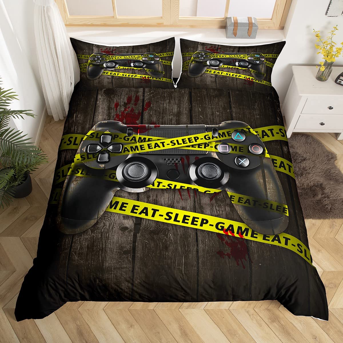 Set di Biancheria da Letto per Videogiochi per Bambini Set di Biancheria da Letto per Videogiochi per Videogiochi Set Copripiumino per Ragazzi Ragazze novità Set di Copripiumino per controll