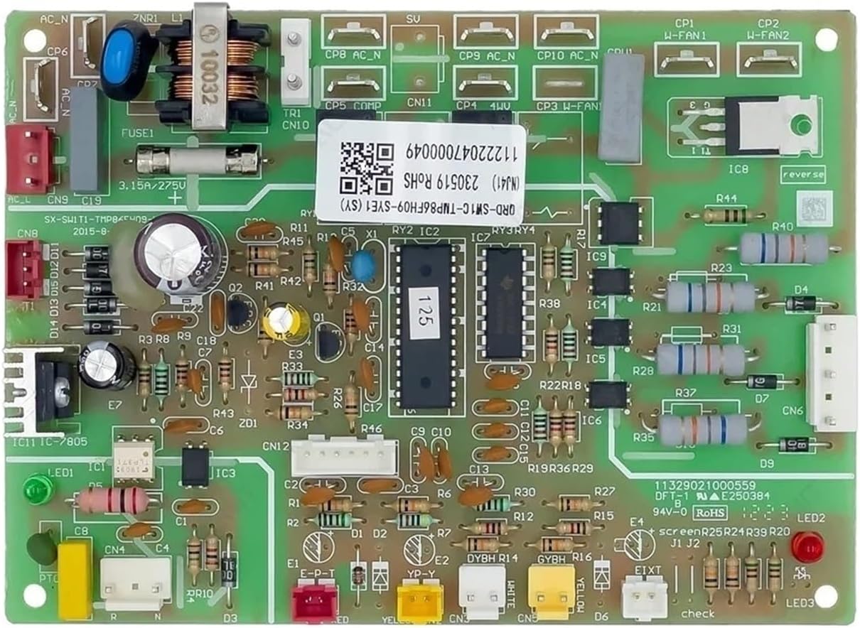 Air Conditioning Accessories，Compatible for AUX， Air Conditioning Control Board QRD-SW1C-TMP86FH09-SYE1 Circuit PCB 11222047000049