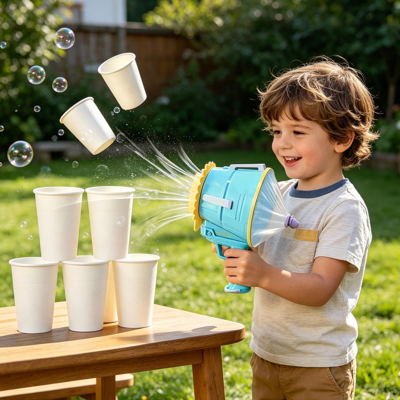 Seifenblasen-Maschine Für Kinder Sommer Park Spielzeuge | Seifenblasenmaschine Für Und Mädchen Kindergarten Geburtstag Feiertage Partys Hinterhof Garten Park Picknicks Sommer-Camps
