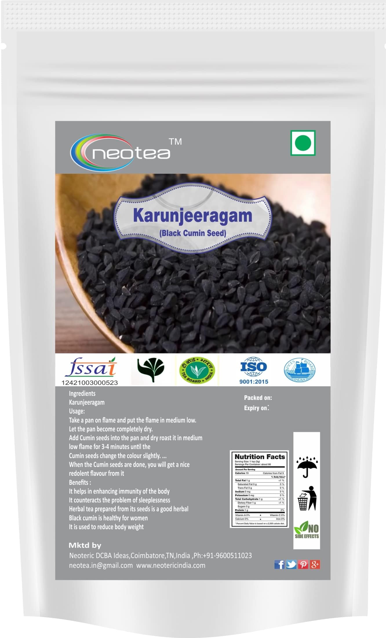 See full amazon price history chart for Neotea Karunjeeragam Black Cumin Seed, 300G Neotea Karunjeeragam Black Cumin Seed, 300G (B07N8WCRHB) Amazon Price History, Amazon Price Tracker