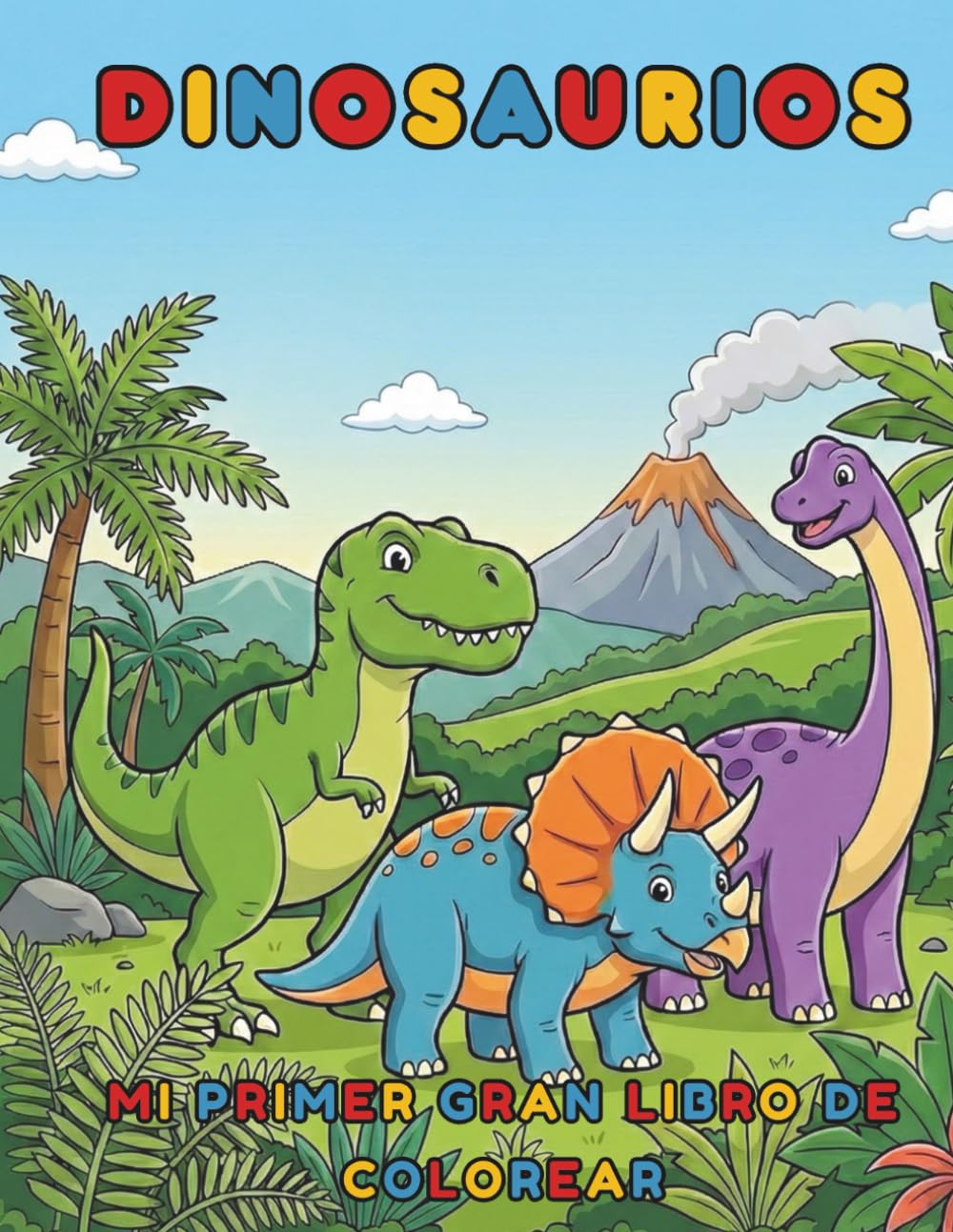 Dinosaurios: Mi primer gran libro de colorear
