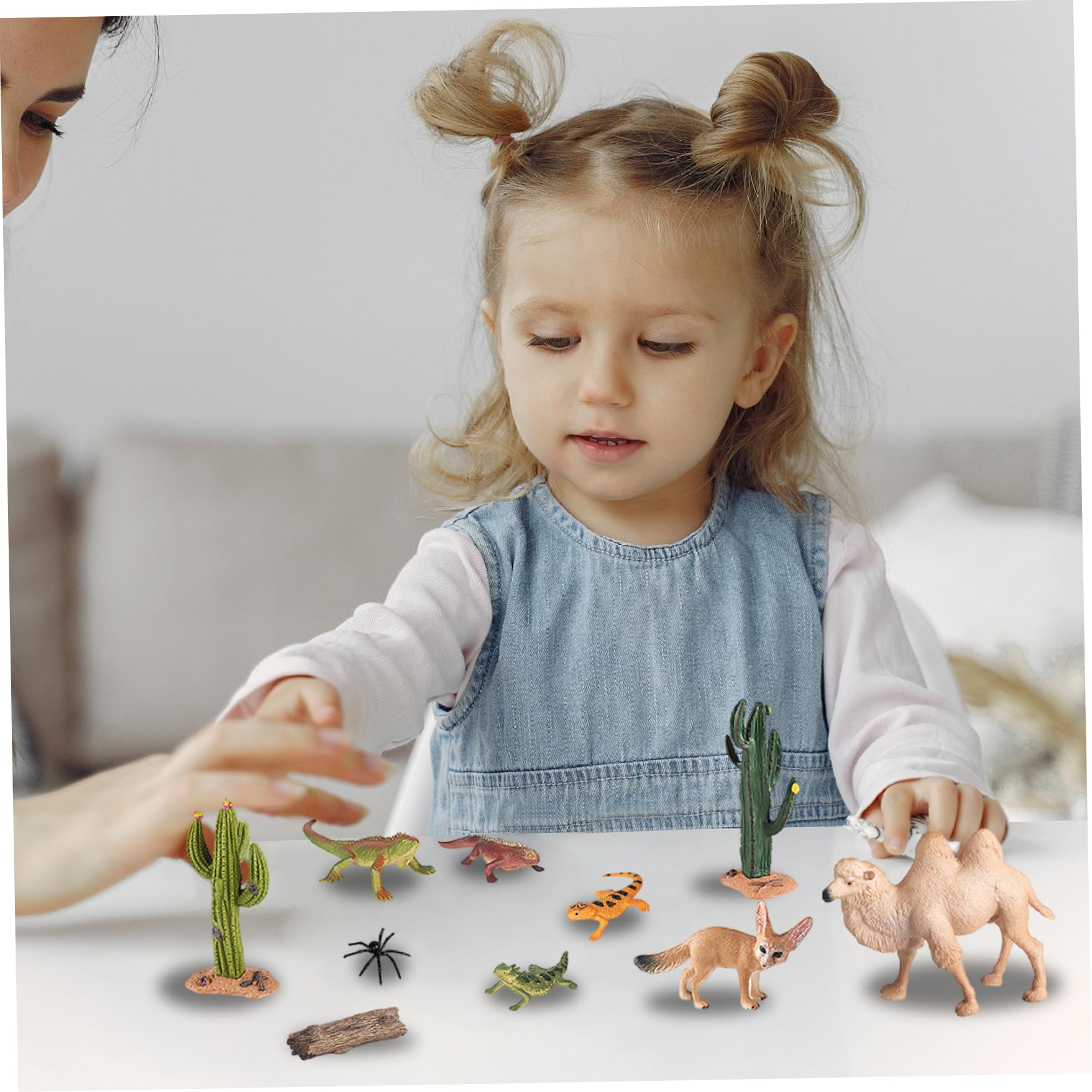 Figuras de Animales del Desierto, Juego de 24 Juguetes de Animales de plástico educativos realistas para niños, niñas y niños