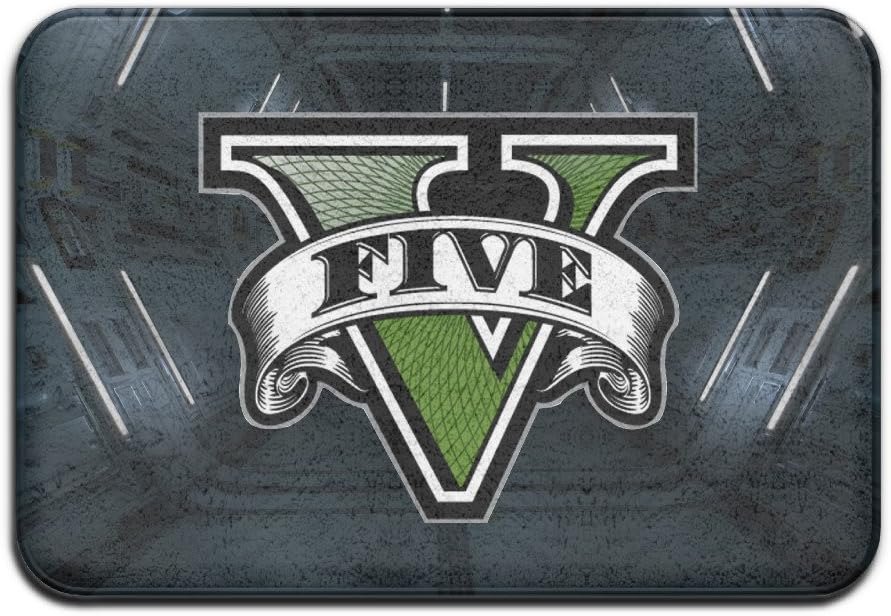 GTA Five Logo Non-slip House Garden Gate Carpet Door Mat Floor Pads