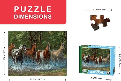 Miniatura 3 de Springbok Rompecabezas de 500 piezas Summer Creek Multi, grande/18 x 23.5 pulgadas