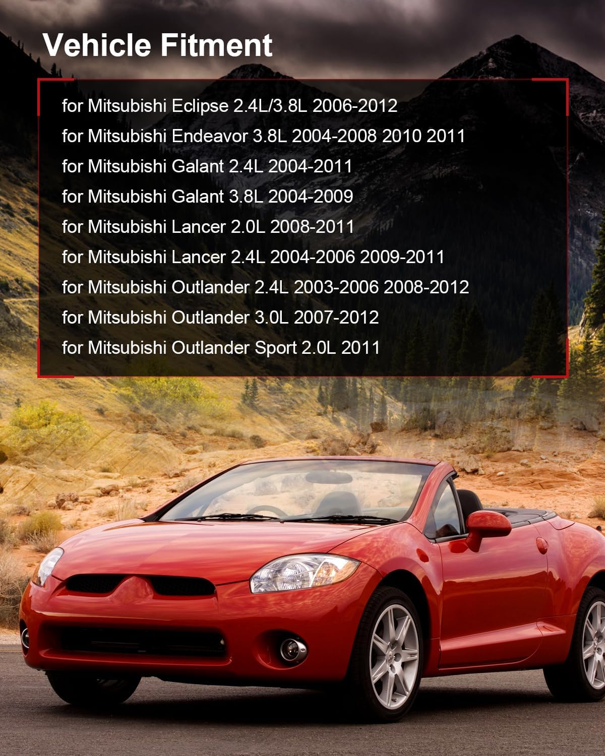 Mass Air Flow Sensor Meter MR985187,2451157 Compatible for 2008-2011 Lancer 2.0L 2004-2011 Galant 2.4L Mass Air Flow MAF Sensor