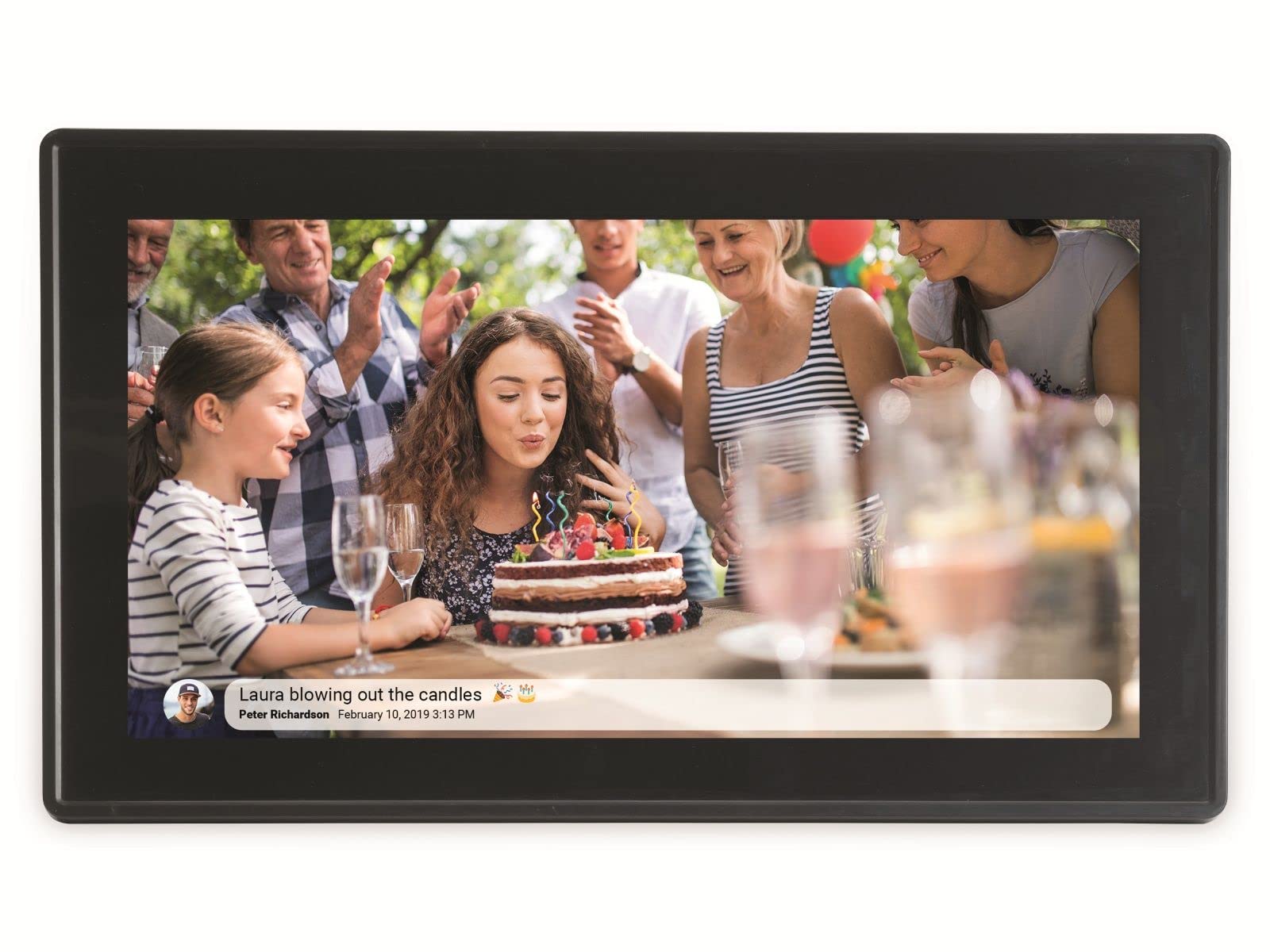 Denver Digitaler Bilderrahmen 31,5 Zoll Full-HD - WiFi Bilderahmen Mit 32GB Speicher Und Touchscreen