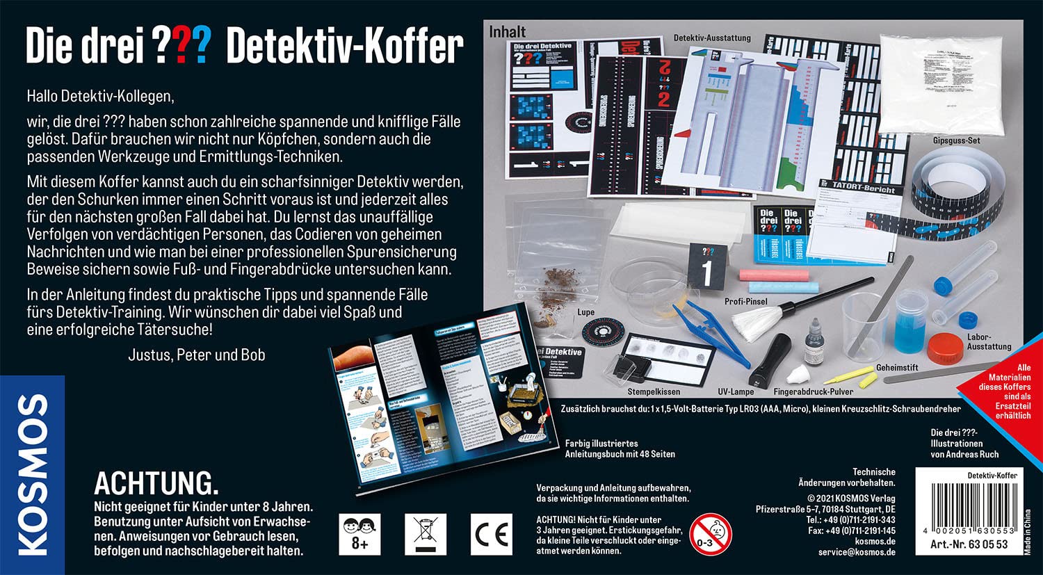 Kosmos Zestaw Detektywa, Wielokolorowy, 8-12 Lat,630553