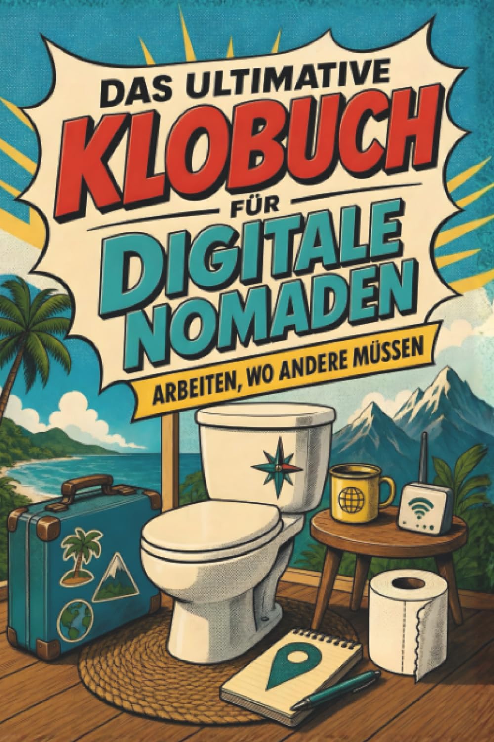 Das ultimative Klobuch für Digitale Nomaden: Arbeiten, wo andere müssen. Lustiges Geschenk für digitale Nomaden, Remote Work und Laptop-Lifestyle