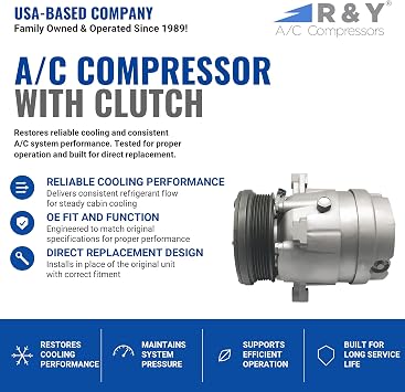RYC Automotive Air Conditioning Compressor and A/C Clutch EG994