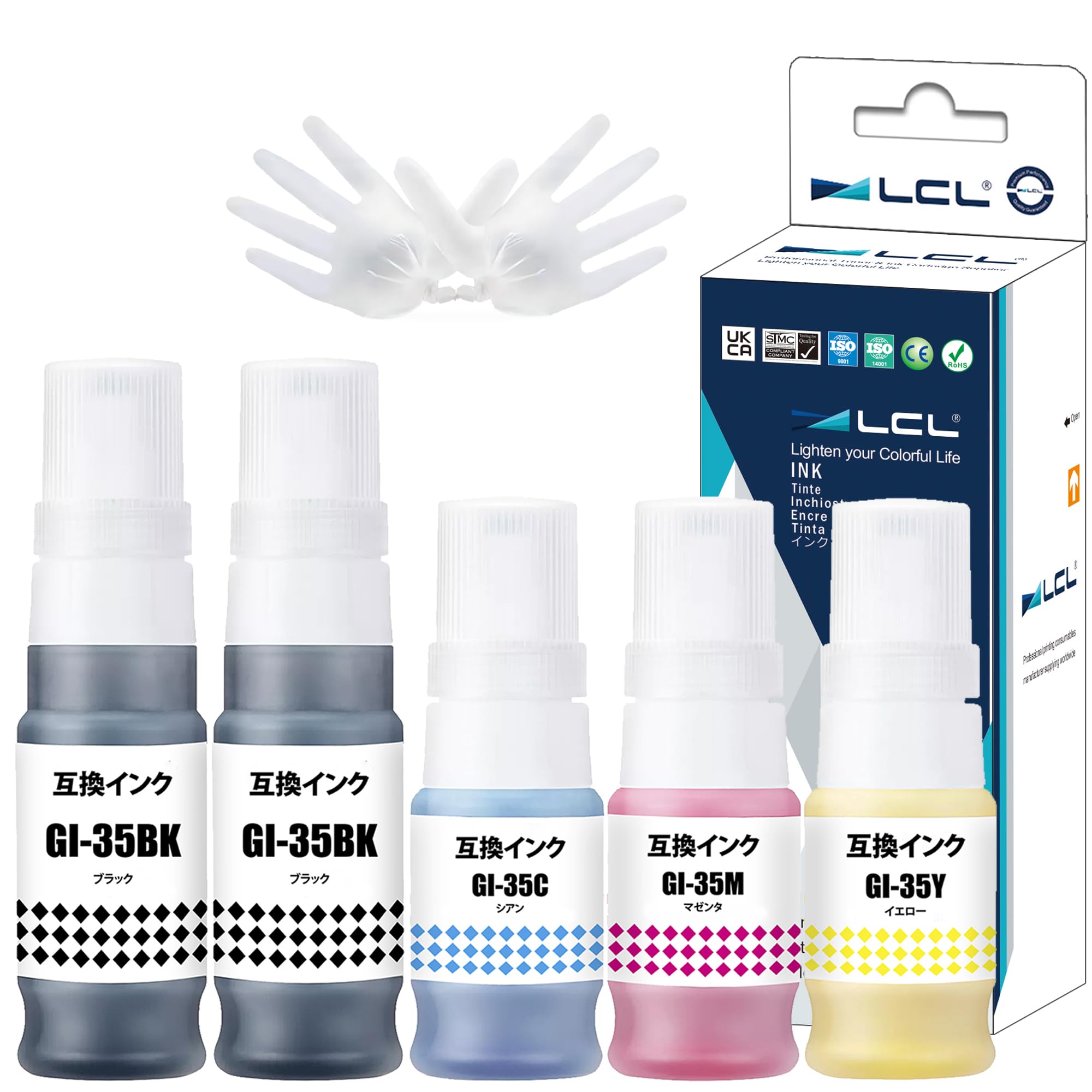 Amazon.co.jp: LCL Canon用 GI-35 GI-35BK GI-35C GI-35M GI-35Y