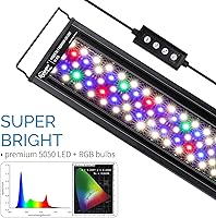 Vista 5 de hygger Luz LED Avanzada para Acuario con Temporizador, Ciclo de Iluminación 24/7 y Modo DIY, Luz de Espectro Completo para Tanque de Peces de 12-17