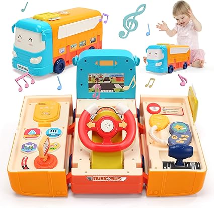 Amazon Com Holyfun Bus Car Toy For Toddler Kids Play Bus With Steering Wheel Toy Sound And Light Music School Bus Toy Educational Bus Driving Toy Gift For Boys Girls Toys Amazon Com Holyfun Bus Car Toy For Toddler Kids Play Bus With Steering Wheel Toy Sound And Light Music School Bus Toy Educational Bus Driving Toy Gift For Boys Girls Toys