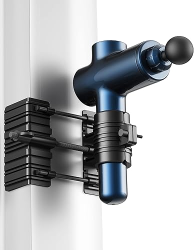 Soporte para pistola de masaje para espalda, músculos de percusión manos libres para auto masaje, compatible con la mayoría de diseños para masajes