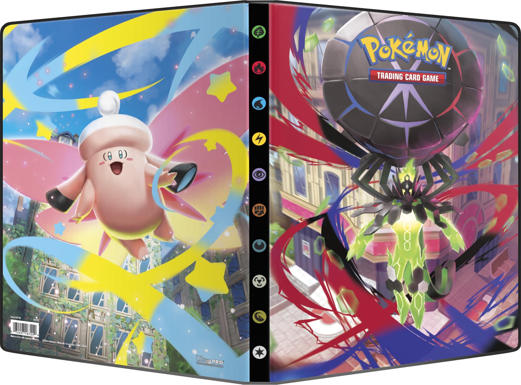 asmodee - Ultra Pro - Pokémon - Méga-Evolution :Equilibre Parfait (ME03) : Cahier Range-Cartes Pokémon - Capacité : 252 Cartes - Jeux de société - Accessoire pour Cartes à Collectionner - 4