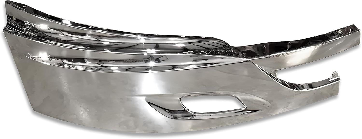 KOZAK Bumper Chrome Trim (Right Passenger Side) Compatible with International Prostar Trucks PLUS Logo, 2x Wipers, License Plate Frame and Vest