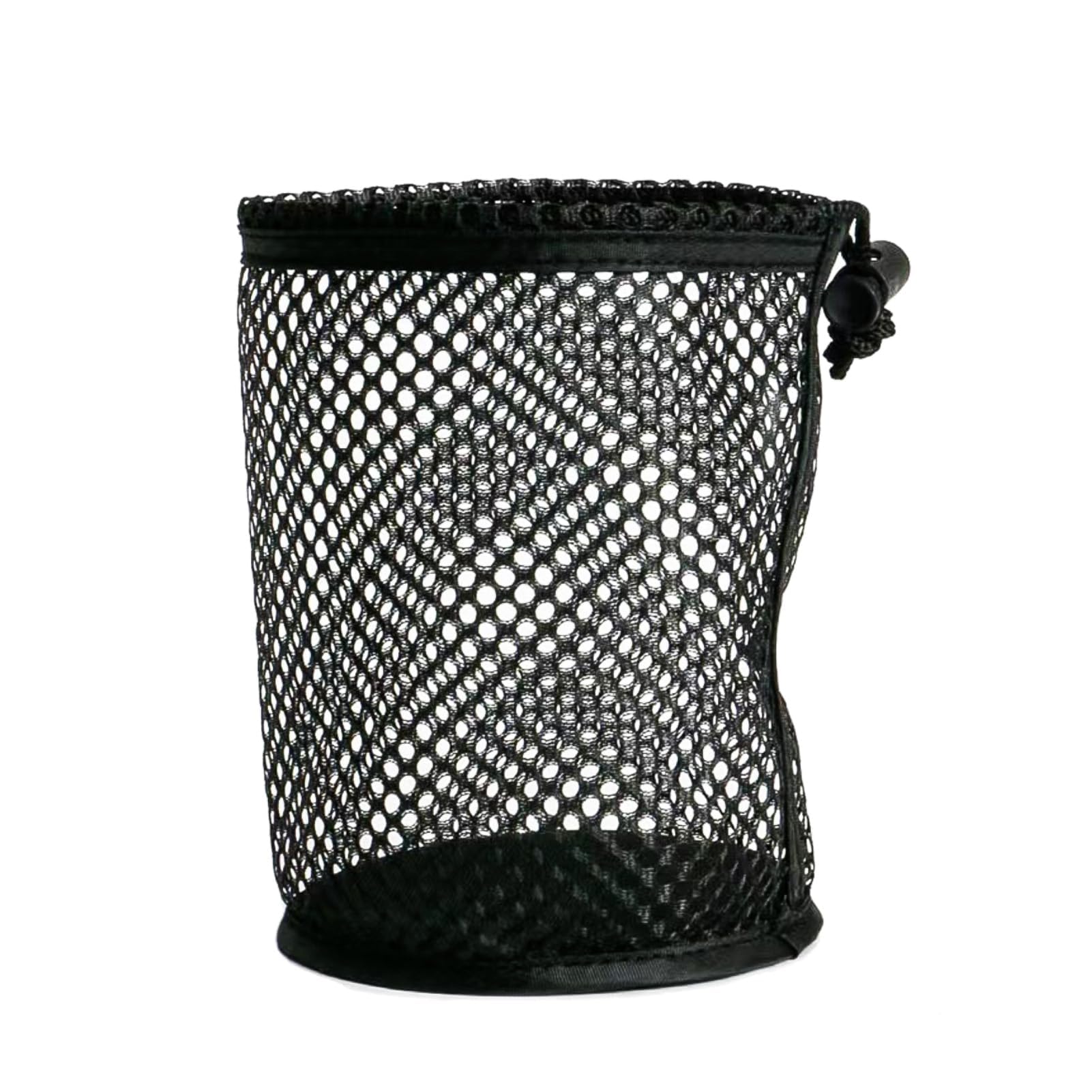 Netztasche für Golfbälle, groß, mit Kordelzug, mit Nylonseil, Kordelverschluss, Ballsammlerzubehör für Golfball, Tennis, Golfplätze, Shcool, Training, Schwarz , Modern und einfach