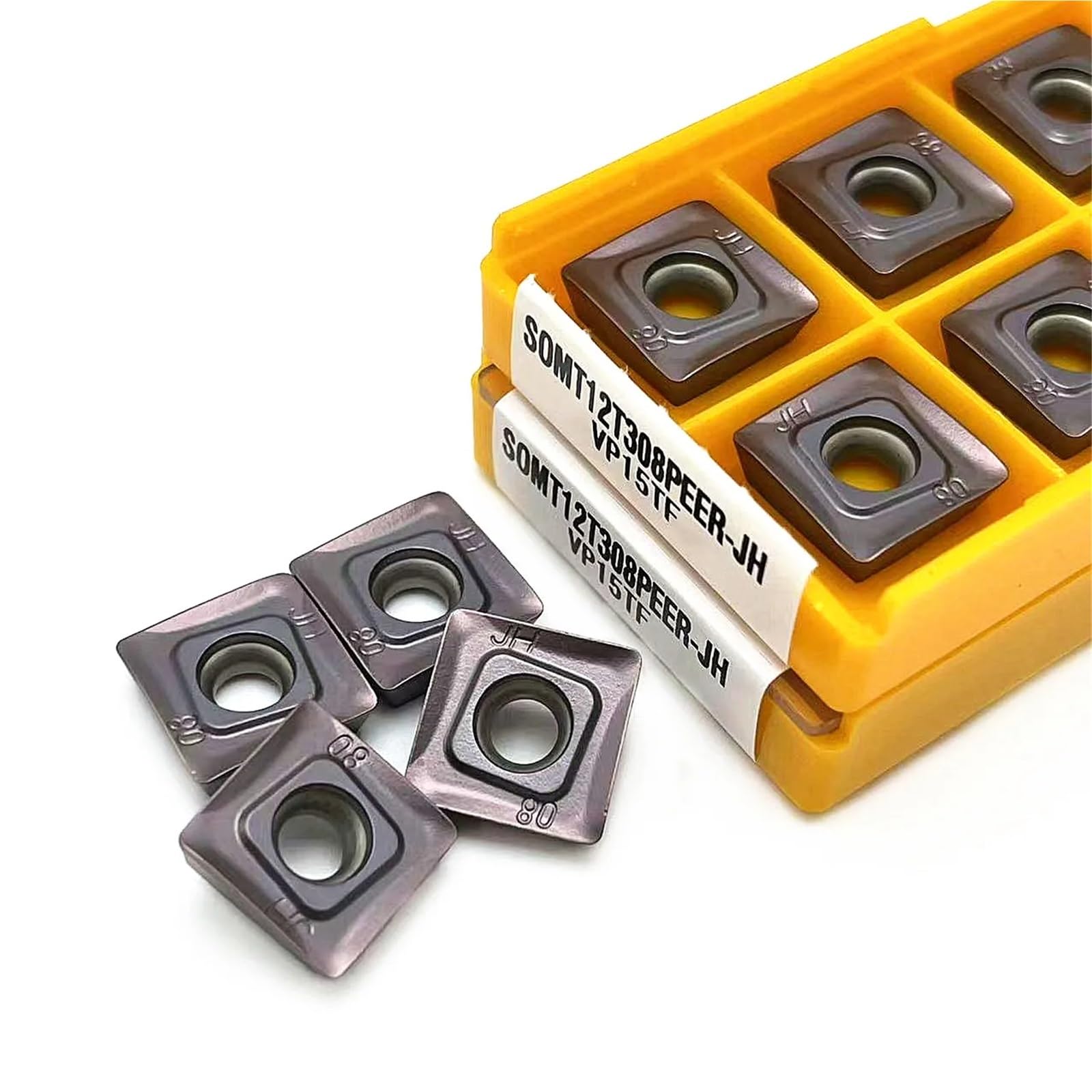 Herramienta De Corte Piezas CNC Carburo Metal Inserción 10 Uds