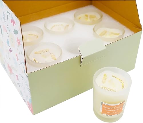 Miniatura 6 de KCVC Velas perfumadas fuertes en tarro de vidrio para mujeres, velas perfumadas fuertes para aromaterapia, velas de cera de soja con aceite